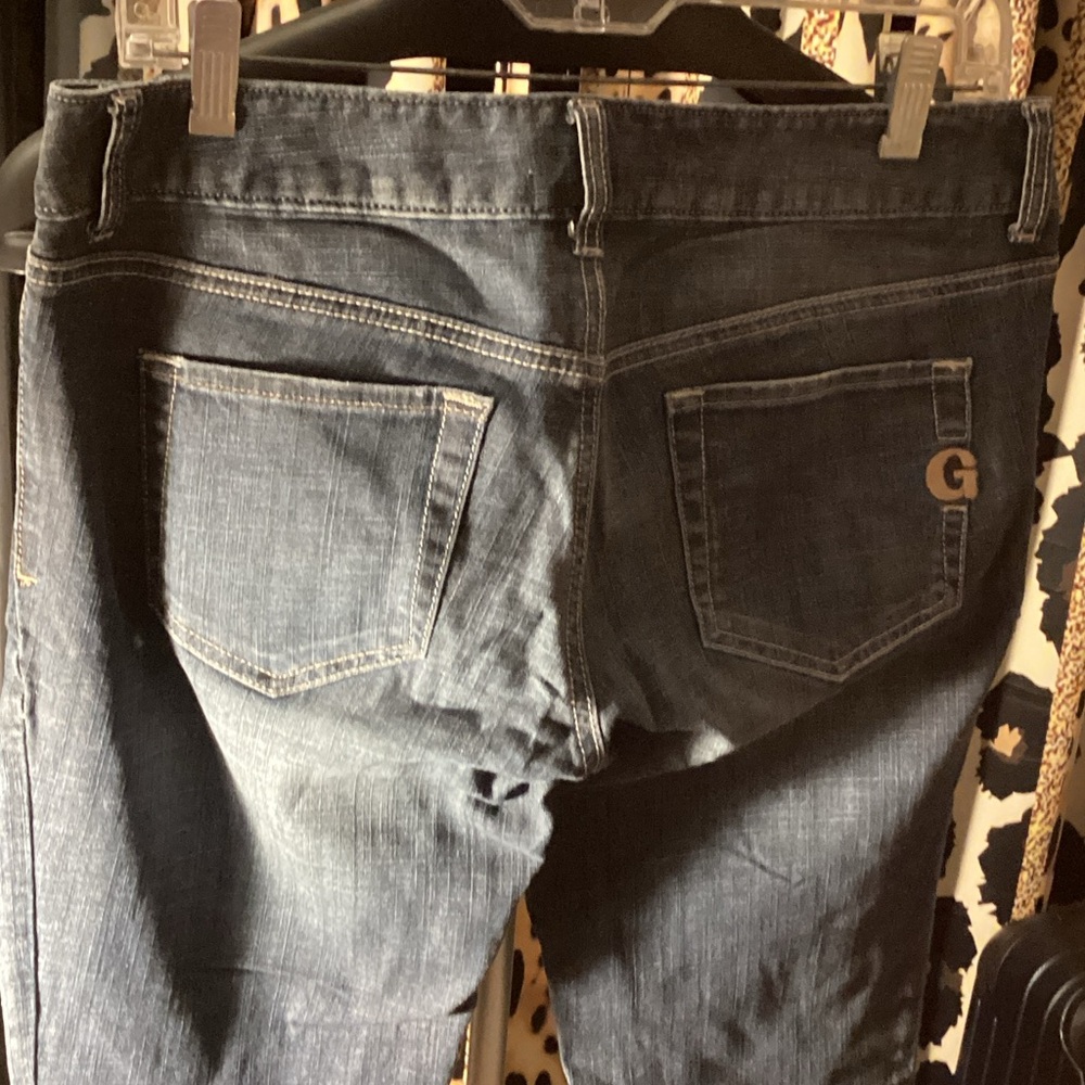 G by Guess Blue Straight Leg Stretch Jeans - Sz 28